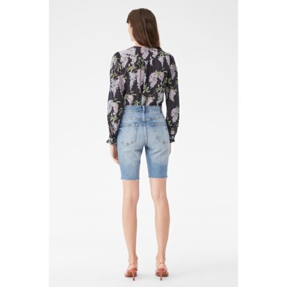 La Vie Rebecca Taylor Ines Shorts in Moselle Wash - Picture 3 of 15